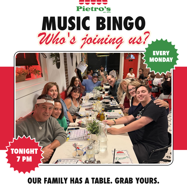 Music Bingo Mondays